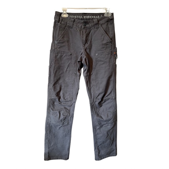 Dovetail Pants & Jumpsuits Dovetail Britt Utility Dark Grey Canvas